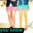 Two figures in pink skirts and dark tops stand side-by-side with text overlays reading "you know I'm your best friend".