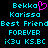 Static pixel art displays cyan text and a pink heart symbol on black background with repeated phrases.
