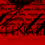 Red-toned pixelated image with repeated eye motifs and text elements including 'SIN' and 'Guilty', featuring a static composition.