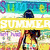 six pixelated summer-themed images with text overlays including 'SUMMER', '08', and 'TIME TO CHILL' in various colors