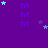 Purple background with repeated 'ht' text and scattered light blue stars, some of which move across the frame.