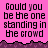 Pixelated text repeats across a pink background with purple and gray sections, showing identical phrases in multiple