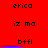 Red background with repeated text ; blue horizontal bars appear under 'bffl' in the middle during animation