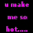Pixelated text in bright pink on black background, arranged in three with identical left and right