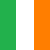 Three vertical stripes of equal width: green on the left, white in the center, orange on the right.