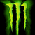 Green and yellow claw-like symbols with glowing edges on a black background, displayed in two identical side-by-side arrangements.