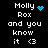 Pixelated text and symbols on black background with blue animated elements changing position and shape.