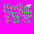 Green pixelated text on bright pink background with animated white dots near 'Heather' in top-left and bottom-left frames.