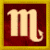 A static icon with a golden border, red background, and large light beige 'm' symbol on the left; green text reading "Original Icons .com" appears on the right.