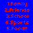A static image displays a of red text on a blue background, with white rectangular overlays highlighting specific