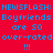 Four 48x48 pixel animated frames arranged in a contact sheet showing identical text on different colored backgrounds with blue pixelated text and three exclamation marks below the text.
