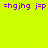 A bright yellow background displays purple text and small star-like shapes in a repeating pattern.