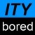 Blue and black pixelated icon with 'ITY' in dark blue on top, 'bored' in white below.