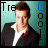A person in a dark jacket with red accents and white shirt appears against a teal background, with 'Tre' text on left and vertical 'Cool' text on right.