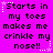 A static image with a bright purple background displays repeated text in black pixelated font, surrounded by white and pink star-shaped decorations.