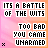 Pixelated text displays 'ITS A BATTLE OF THE WITS' and 'TOO BAD YOU CAME UNARMED' on a pink gradient background with small black X marks appearing in different positions across frames.