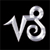 Static pixelated icon of a silver Capricorn zodiac symbol on black background with anti-aliased edges and gradient shading.