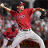 Pixelated image of a baseball player in red jersey and white pants holding bat, next to text 'I love Bronson' with heart symbol.