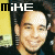 six pixelated images showing a person with short dark hair and light skin, each labeled 'mIKE' in stylized text above the head