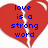 Red broken heart shape with blue pixelated text reading 'love is a strong word' on left, 'don't be stupid' on top right, 'use it only when you feel it' on bottom left, and empty gray space on bottom right.