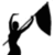 Silhouette of a person holding a flag, surrounded by text listing point values for musical instruments and roles.