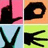 Four pixelated hand icons in a with colored backgrounds and a text label reading 'ALYS5A<3' on the right