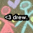 Pixelated cartoon scene with pink stick figures, purple hearts, and light blue tennis rackets on a brown background, displaying text fragments.