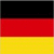 German flag with orange and black striped border containing red text 'erman' on white background.