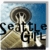 Pixelated static image shows a stylized tower with a circular top against a blue sky, with 'Seattle Girl' text overlaid in bold black letters.