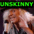 Animated sequence showing a person with long blonde hair and dark clothing in , displaying text overlays