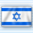 Static pixelated image of a rectangular flag with two horizontal blue stripes and a central white stripe containing a blue Star of David symbol.