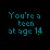 five identical static images showing text about age milestones and love, with green pixel changes in the middle