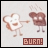 Animated contact sheet showing two pixelated toast characters with steam above one, both pointing right, on a gray background with 'BURN!' text below.