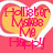 A pixelated heart-shaped icon with yellow-orange gradient background and red text reading "Hella Merp Happy" in blocky font.