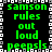 Green pixelated text on black background with white and gray border, displaying repeated phrases in a