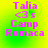 A static image with bright green and yellow gradient background displaying pink text reading "Talia <3's Camp Romaca" in four identical quadrants.