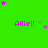 Green background with repeated pink 'Allie!!' text and scattered purple stars, some of which change color from gray to purple.
