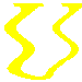 Yellow wavy and straight line shapes on a gray background, with four distinct forms arranged in two