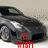 A dark gray sedan with silver accents appears in four , each with red text below it reading 'u wish', 'u had', 'my', and 'RIDE!!!!!!!!!!'