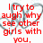 Red text on white background with gray heart outlines, expressing jealousy and emotional struggle.