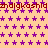 A static image with a peach background covered in purple star patterns and red text repeating 'zhdigkashid' across horizontal bands.