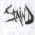 Pixelated black handwritten-style text on a white background with visible anti-aliasing and slight dithering in the strokes.