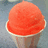 A pixelated orange snow cone in a white cup with text 'Be Chill' on the right side.