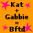 Orange background with black text and pink star icons arranged in a showing two identical equations