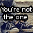 A static image of a person sitting on steps with overlaid text reading "You're not the one with all the problems. you're the one with all the pride." in black block letters.
