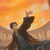 Animated icon shows a figure with outstretched arms holding a small object against an orange sky background.