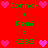 Red background with green text and pink hearts forming a repeating pattern of 'Connor + Remi = (333)' in two
