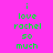 Green pixelated text on a pink background reads "i love rachel so much" with one instance of the text overlaid by a red circular gradient.