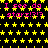Black background with yellow star pattern and pink text repeating 'I see da stars!?!' in multiple