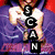 six pixelated images with text overlays, featuring a person in a purple hoodie, a snake, and a smiley face, with red and black text elements
